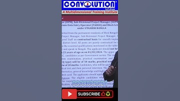 #pbssd #districtwise #computerjob #blockwisejob #govtprojects #convolutioneducare #pkdas