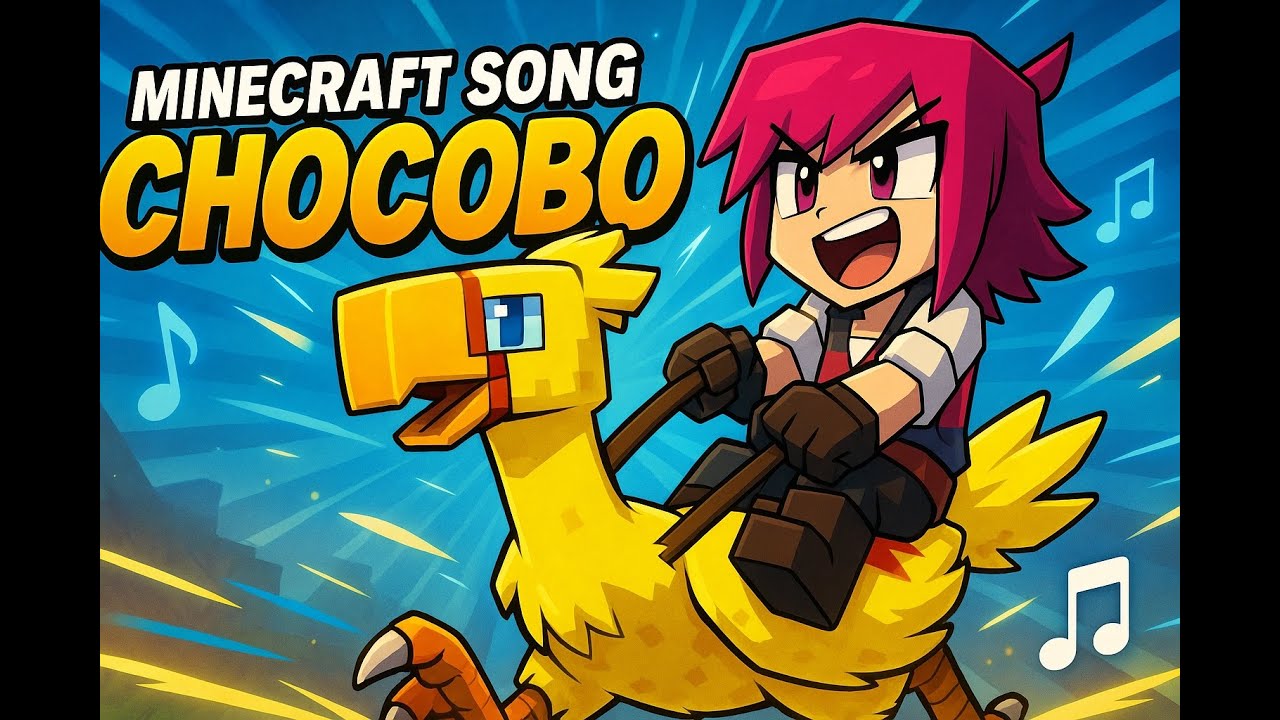 Der verrückte Vogel Chocobo 🎵  - Minecraft Song [Hüh hi hüh] 