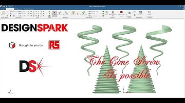 DesignSpark Mechanical: 3D Work - The Cone Screw | 3д работа - Конусный винт ...