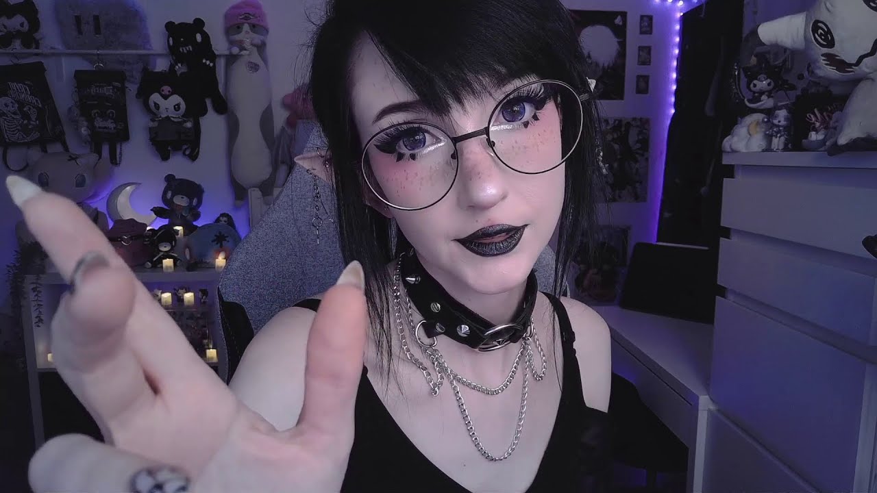 LIVE ASMR 💜 Gothic Fairy soothes Your Stress !socials - YouTube