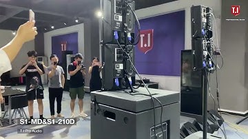 T.I Pro Audio active array column sound system test video
