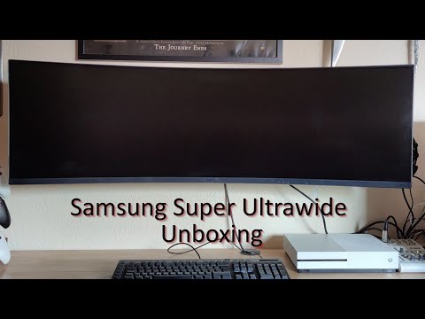 Samsung C49RG94SSU Super Ultrawide Monitor Unboxing