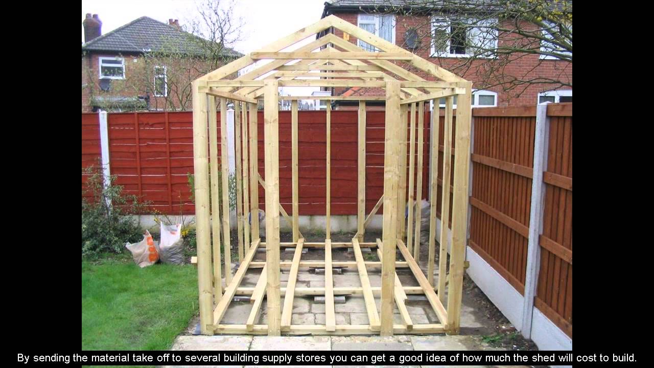 8 x 10 shed plans - youtube