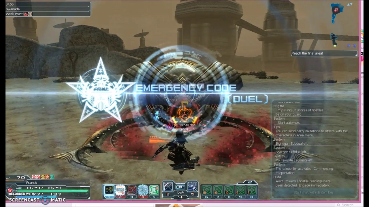 PSO2 SEA: Ra/Br - Gwanada SH (Damage Test)