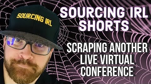 Got 15 Secs? Quick & Easy No Code Way to WebScrape Virtual Conferences #Shorts #SourcingIRL #Shorts