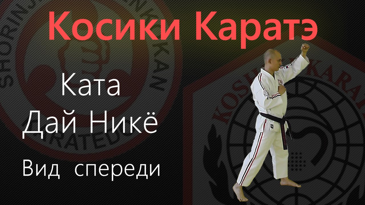Ката Те Ваза Когеки Дай Никё. Вид Спереди (Kata Te Waza Kogeki Dai.
