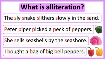 What is alliteration? 🤔 | Alliteration in English | Learn with examples