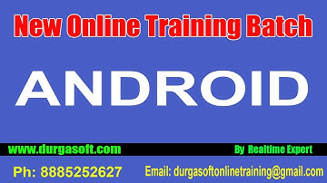 Android || Android Online Training || Class - 1 || By Realtime Expert