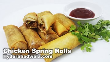 Chicken Spring Rolls Recipe Video – How to Make Chicken Spring Rolls at Home – Easy & Simple