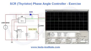 SCR (Thyristor) Phase Angle Controller - Exercise