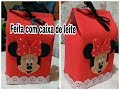 Lembrancinha| Sacolinha surpresa feita de Caixa de Leite - Lembrancinha de aniversário da Minnie