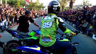 Aksi Gila Wawan Tembong Freestyle Terbaru Pakai Yamaha R6 Dan Yamaha Mt25 Juara Asean Stunt Day