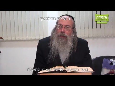 הרב אליהו גודלבסקי | חידוש נפלא - עלים לתרופה - מכתב קעג - התשעו - פרשת שמיני - שיעור מלא