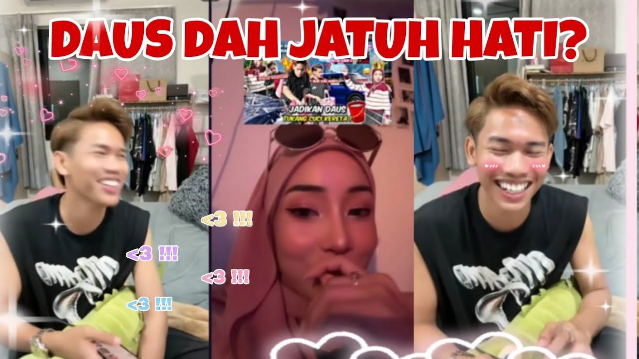 Blushing, daus dah mula jatuh hati dekat asslah?