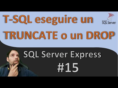 Truncate and Drop T-SQL queries