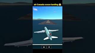 Air Canada Ocean Landing