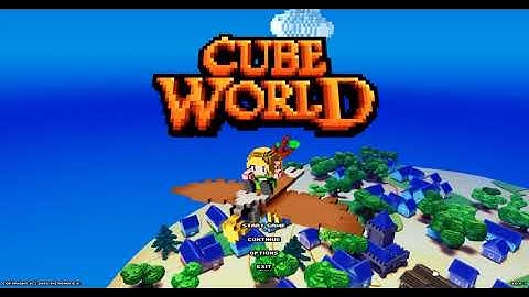 PREVIEW: Cube World Longplay Steam Edition ( no commentary ) Water Mage Part 2