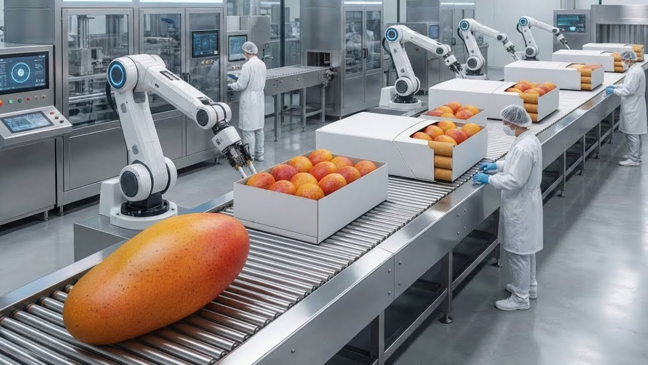 From Fresh Mangoes to Global Pulp 🥭 Inside a Mega Mango Processing Factory