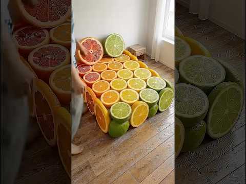 Cama feita de laranja 🍊 #viralvideo #shorts