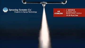 J Series Air Atomizing Nozzle Demonstration by Spraying Systems Co