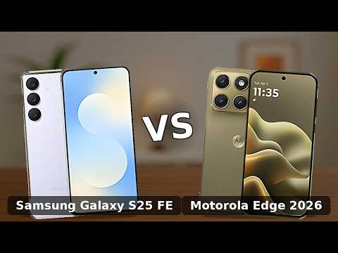 Samsung Galaxy S25 FE vs Motorola Edge 2026 comparison video thumbnail