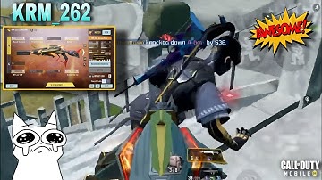 KRM - 262 Best Attachment in Hip Fire 🔥🥵| Squad Wipe & Solo Vs Squad | CODM #codfmer