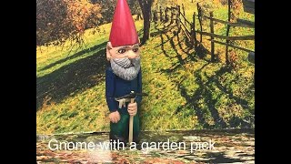 Wood Carving: a gnome with a garden pick (a video tutorial)