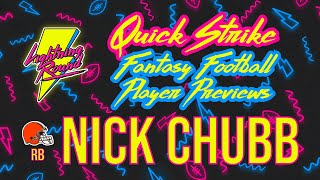 QUICK STRIKE 2021 Fantasy Football Player Profile: Browns RB Nick Chubb