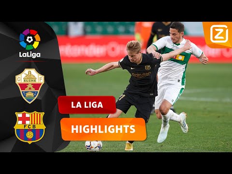 FRENKIE DE JONG WEER GEWELDIG! ? | Elche CF vs  FC Bacelona | La Liga 2020/21 | Samenvatting