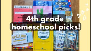 4th grade Homeschool Curriculum Picks! 2025-2026