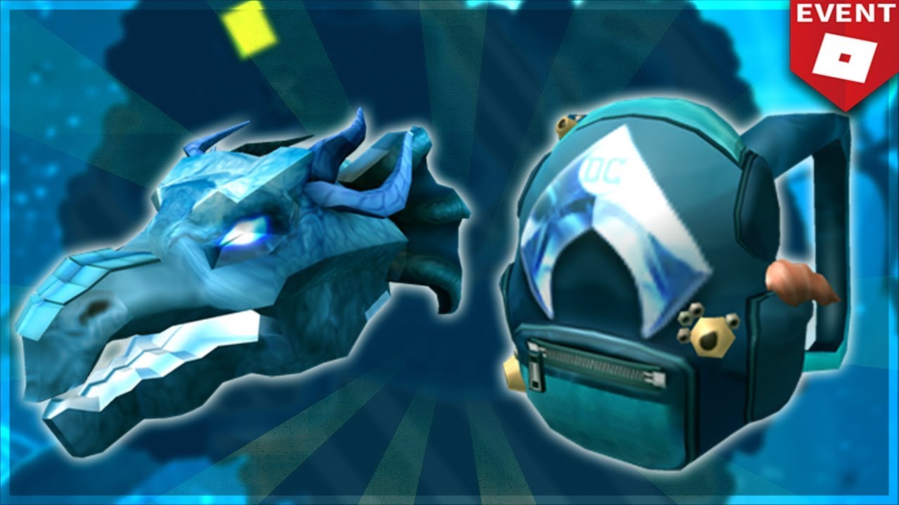 Event Aquaman Backpack And Water Dragon Head Roblox Youtube - water dragon head roblox