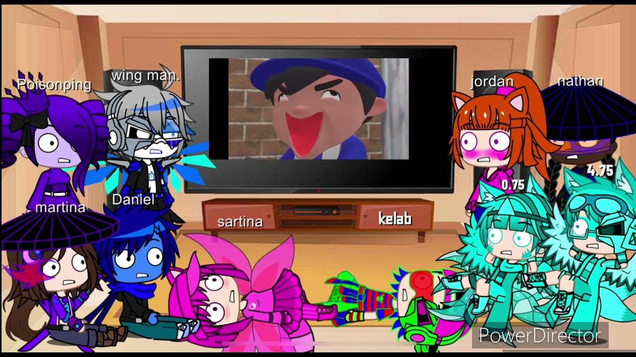 my 8 friends react to Mario does pranks reaction 2