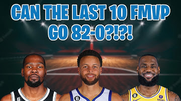 CAN THE LAST 10 FINALS MVPS GO 82-0? (NBA 2K23 MyNBA)