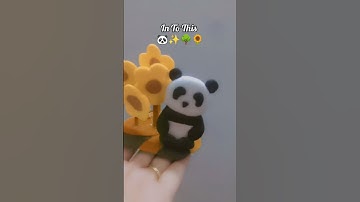 how to make a panda with clay! clay panda tutorial! easy clay #diy #claystudio #clay #clayart #toys