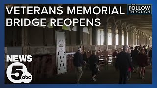 Streetcar level of Veterans Memorial Bridge reopens to public this weekend