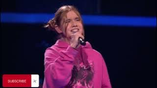 EMMA Raps Mockingbird by Eminem in The Voice Kids 😮😮 #agt #bgt #trending #thevoice