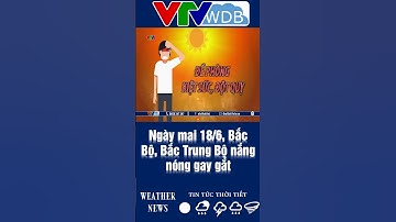Ngày mai 18/6, Bắc Bộ, Bắc Trung Bộ nắng nóng gay gắt | VTVWDB