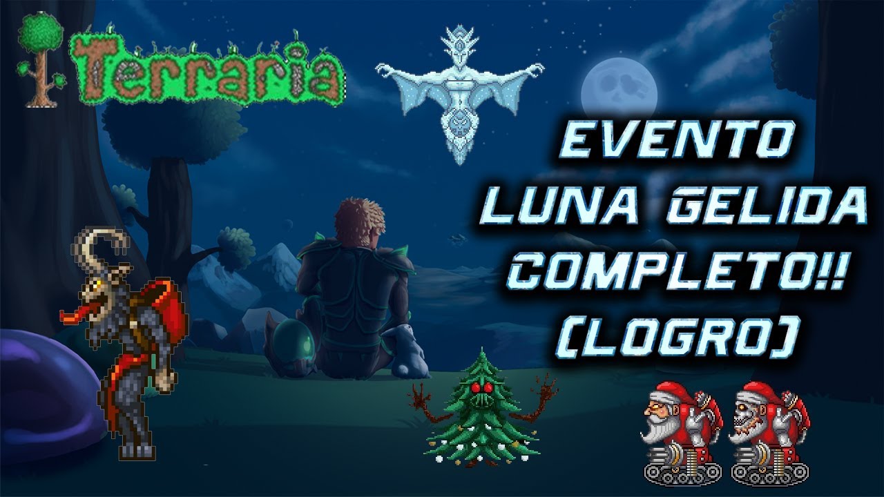 Terraria Evento Luna Gelida Completo Para Logro!! Epico! 1 Vs Todos! 