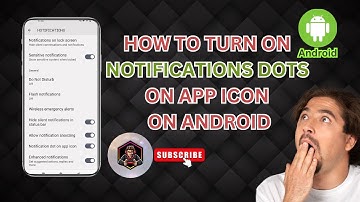 How To Turn On Notifications Dots On App Icon On Android | Tips & Tricks