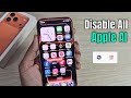 How to remove apple intelligence from iPhone?