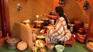 Soft Idli With Idli Sambar & 2 Chutneys || Best Combination Village Recipes || The Traditional Life screenshot 1