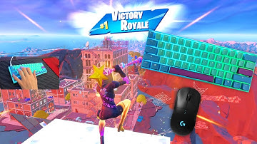 Ducky Mecha Mini Frozen Llama Chill 🤩 Keyboard & Mouse Sounds ASMR 😴 Fortnite Season 3 Gameplay