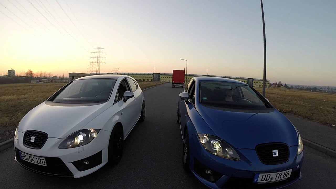 Seat Leon 1p Fr Blau Gegen Weiss Youtube
