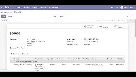 How to create sales order and sales invoice on Odoo 13