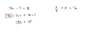 Solving ax+b=c Equations