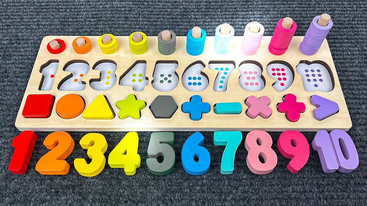Best Learn Numbers, Shapes & Counting 1 - 10 | Preschool Toddler ...
