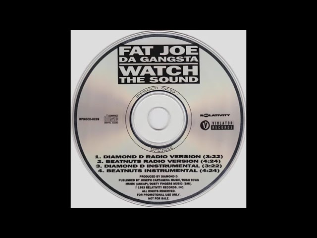 Fat Joe Da Gangsta – Watch The Sound – CD (Single, Promo