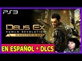 DEUS EX HUMAN REVOLUTION DIRECTORS CUT PS3 PKG &amp; (CARPETA) + DLCS (EN ESPAÑOL)