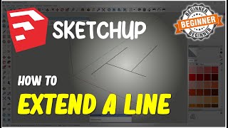 Sketchup How To Extend A Line