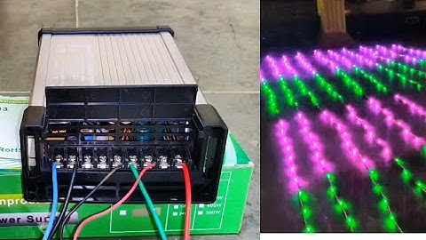 pixel LED light power box  connection video